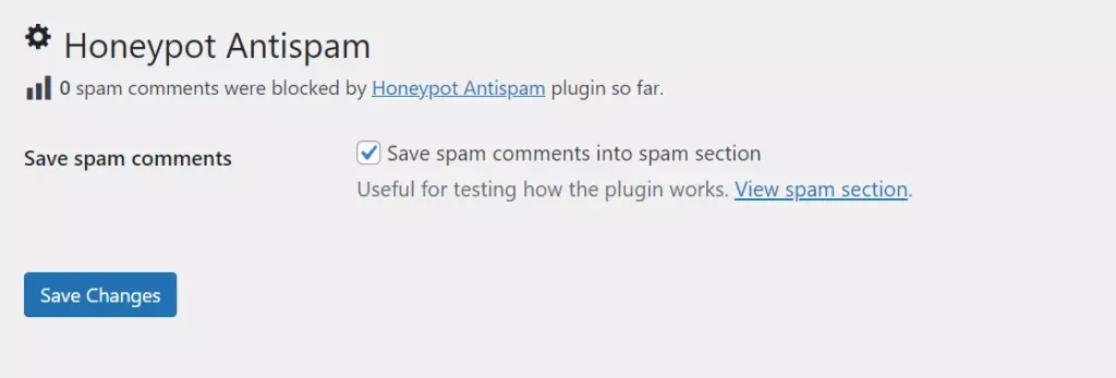 Honeypot Antispam