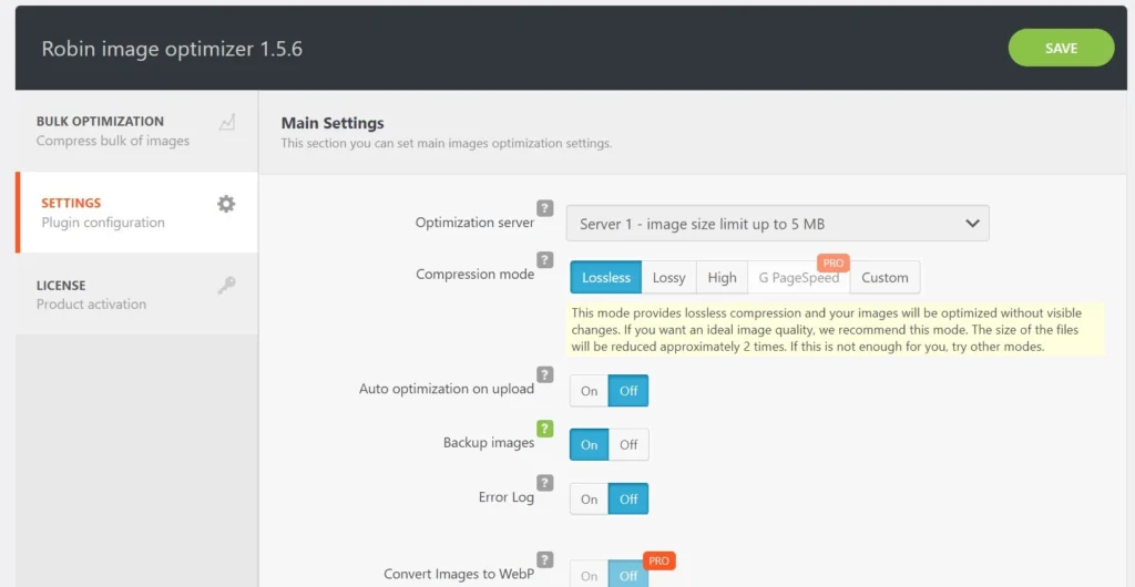 Robin Image Optimizer